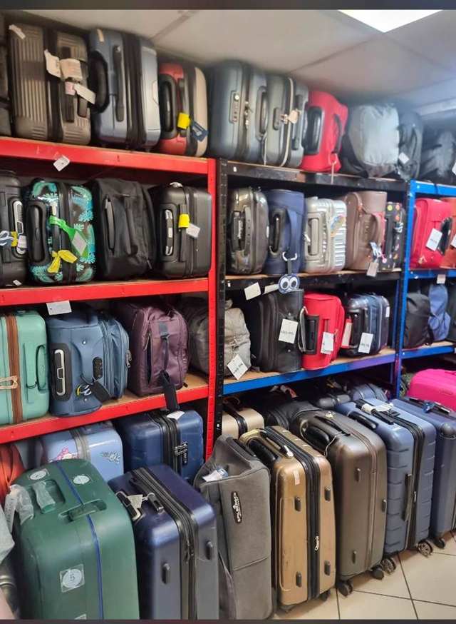 Tagged Luggage Stored on Secure Shelves