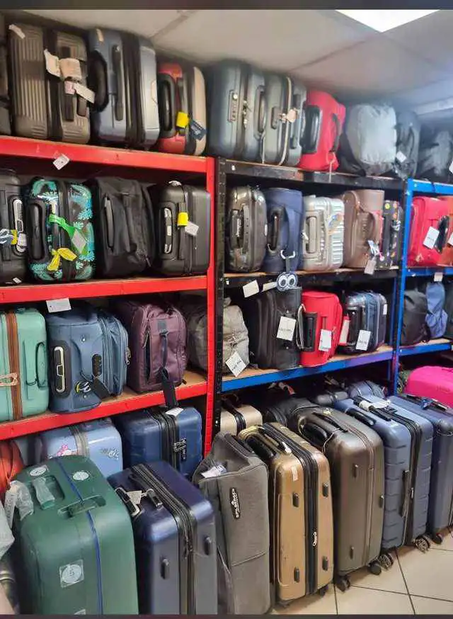 Tagged Luggage Stored on Secure Shelves